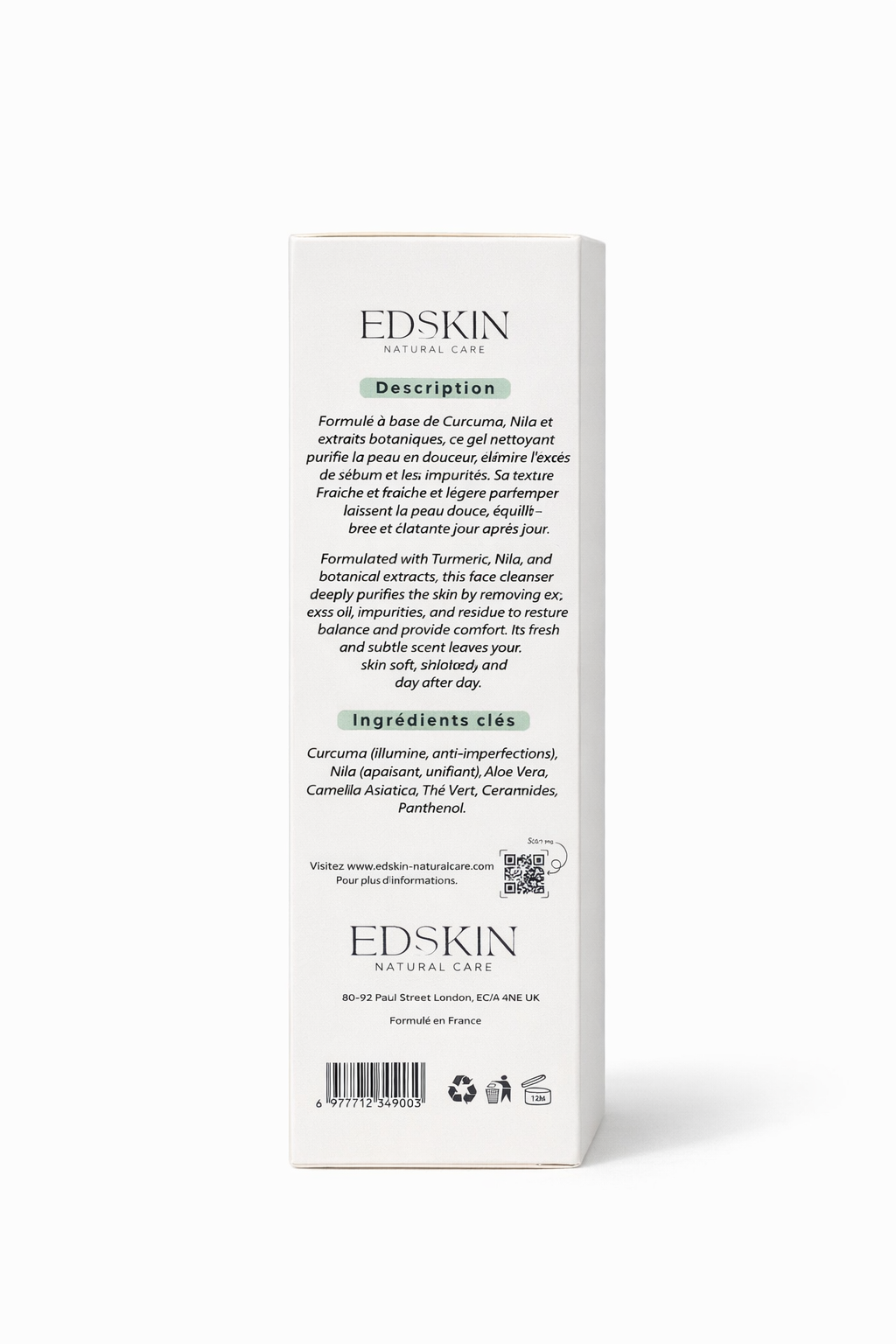 Gel Nettoyant Curcuma & Nila